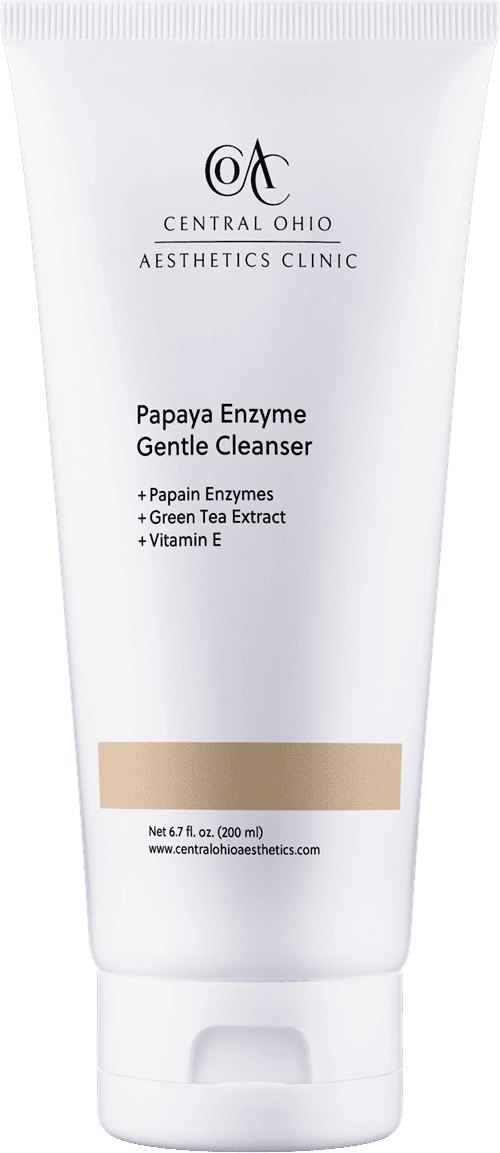 Bottle of Papaya Enzyme Gentle Cleanser from Central Ohio Aesthetics Clinic